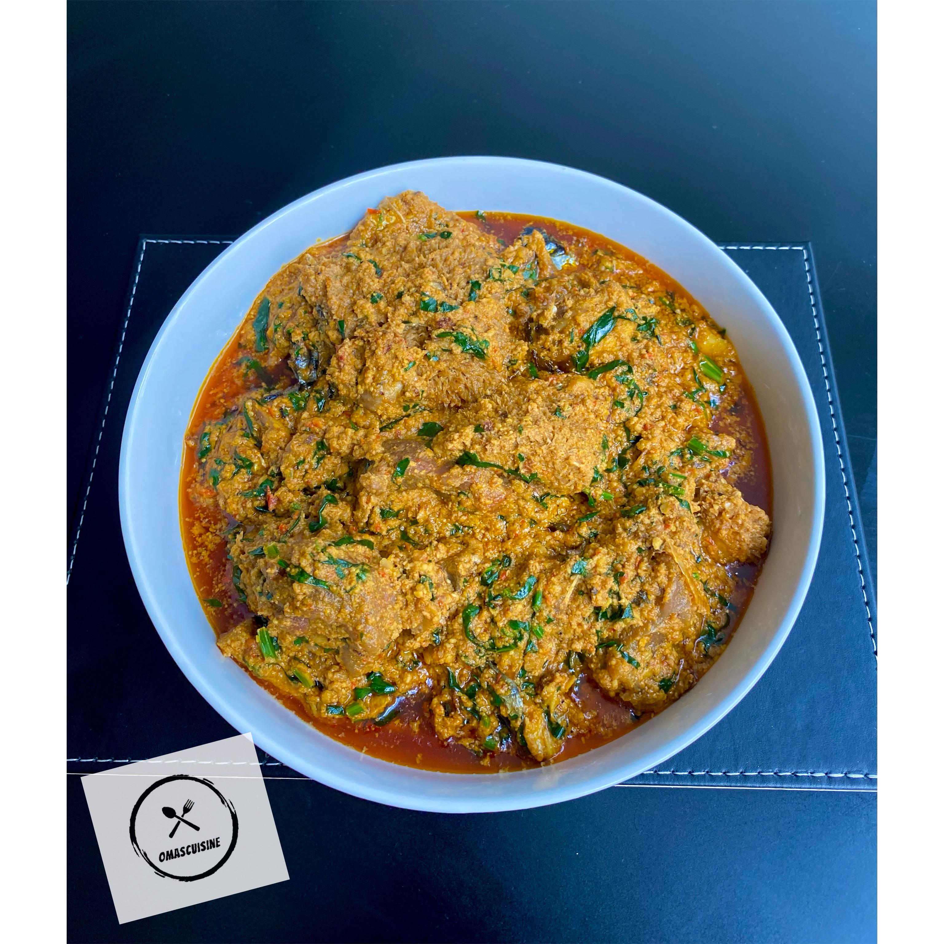 Egusi with Spinach